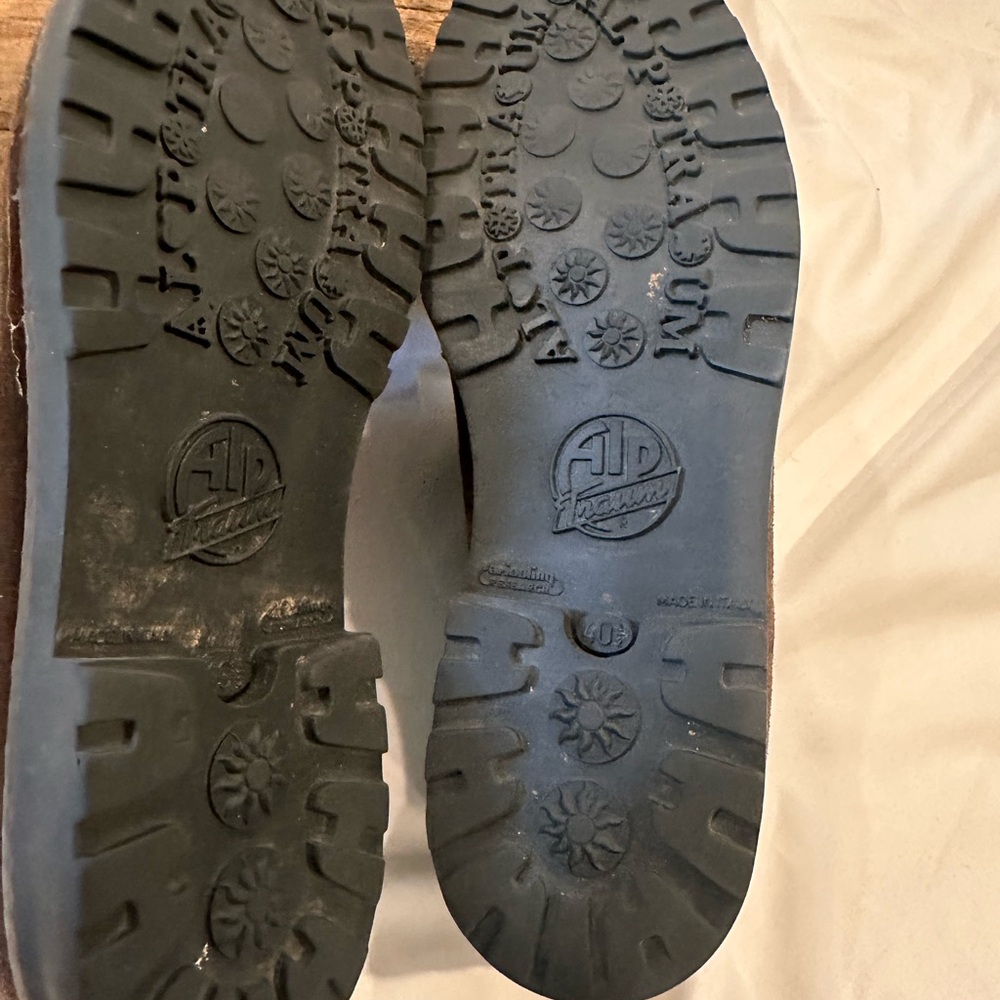 Traditional German Leather Oktoberfest Suede Leather Shoes EU 40 1/2 - Picture 4 of 6